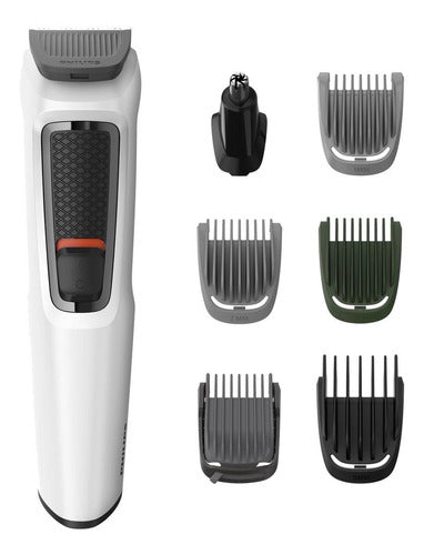 Barbeador e cortador de cabelo Philips Series 3000 MG3721  branco 100V/240V