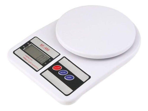 Balança de cozinha digital Electronic SF-400 pesa até 10kg branco